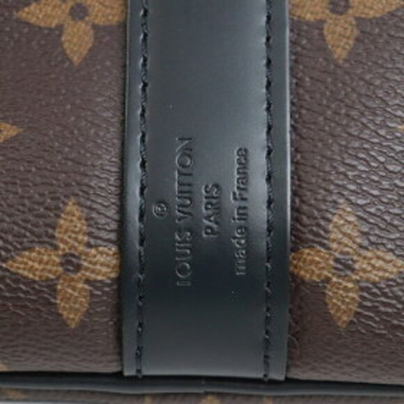 Louis Vuitton Keepall Bandouliere Monogram Macassar Brown bag black LV - Picture 15 of 15